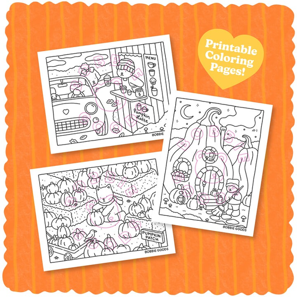 Download digital • Desenhos de abóbora para colorir