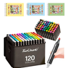 Kit 3 Livros Capa Dura + 120 Canetas Touch