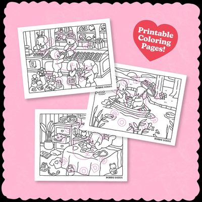 Download digital • Desenhos para colorir de fevereiro